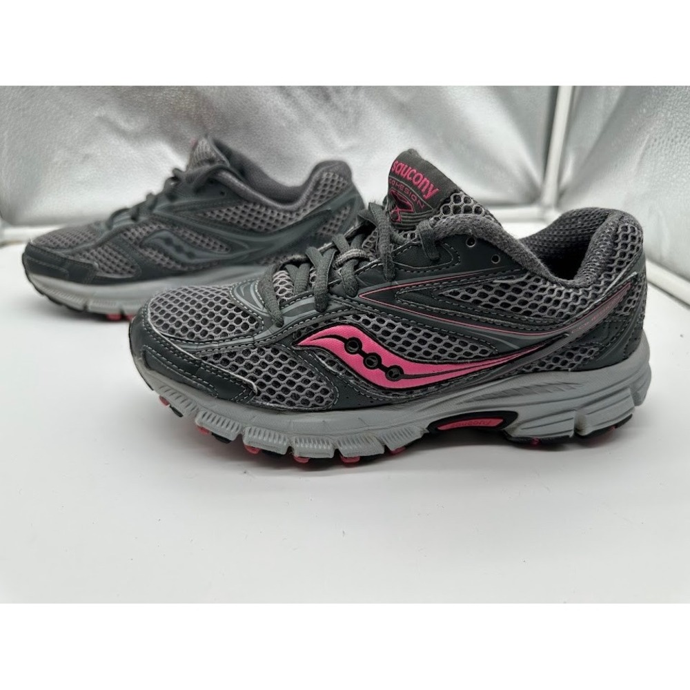Saucony Cohesion 8 Womens Running Shoes Grey Pink S15219-1 Size 6.5
